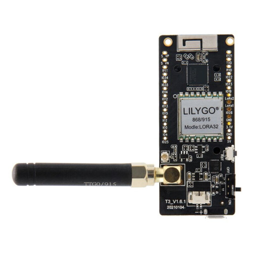 LILYGO Placa de Desenvolvimento LoRa32 V2.1 ESP32 com WiFi, , Display OLED de 0,96 Polegadas, Módulo Sem Fio LoRa32 V2.1 de 868 MHz 1