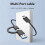 Blueendless Sas Hard Drive Enclosure USB C para 2,5/3,5 Polegadas SAS/ Suporte Máx. 20 GB Disco Externo Hdd Case Plug EUA 7