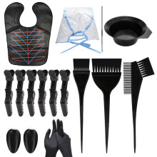 16 Pieces Hair Dye Coloring Kit- Hair Tinting Bowl, Hair Agitator, Dye Brush, Ear Cover, Hairpin, Hair Coloring Cape