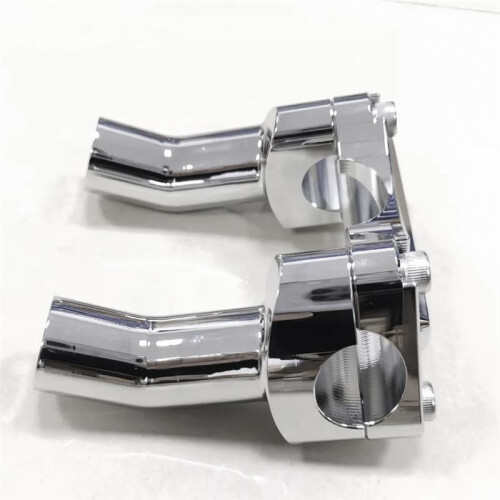 3-1/2 Inch Pullback Handlebar Risers & Top Clamp Kit for  Dyna Softail Fat Boy 2
