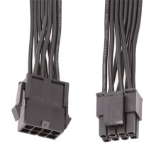 2 Stück CPU 8-Pin-Verlängerungskabel, Motherboard ATX CPU 8-Pin-Buchse auf 8(4+4)-Pin-Stecker-Verlängerungskabel für Netzteil PSU