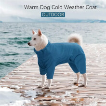 Honden Winterjas Zachte Fleece Pullover Pyjama, Huisdier Warm Koud Weer Jas Vest Gezellige Jumpsuit Kleding Kleding S