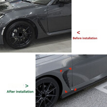 Car Side Wing Air Flow Intake Cover Side  Trim Spoilers for  GR86  BRZ 2022+ Carbon Fiber Pattern