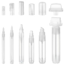 6Pcs Graffiti Markers Set Clear Refillable Paint  11/13.5/17/18.5/24/46.5mm Empty Markers Set