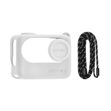 Camera Case for Shadowstone GO 3S Silicone Case Thumb Camera Lens Cover Protective Case with Lanyard White