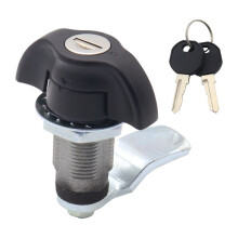 Serrure de Porte de Cabine de Camping-Car, Serrure à Joint de Compression, Serrure de Porte de Compartiment à Bagages, Poignée Ovale Rotative pour