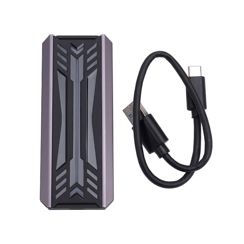 Dual Protocol Ssd Nvme M2 Hard Drive Enclosure Rgb Aluminum M.2 To Usb3.1 Gen1 5Gbps Gen2 10Gbps Type C Ngff Nvme Case 6033988331211