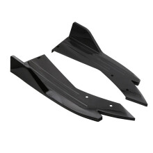 48cm Heckstoßstangenschutz Canards Splitter Seitenschwellerschutz Body Kits Abdeckung Aufkleber Auto-Tuning-Zubehör Schwarz