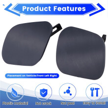 1Pair Car Front Bumper Headlight Washer Cover Caps 82763510 82763610 for 458 Spider Italia Headlamp Spray Nozzle