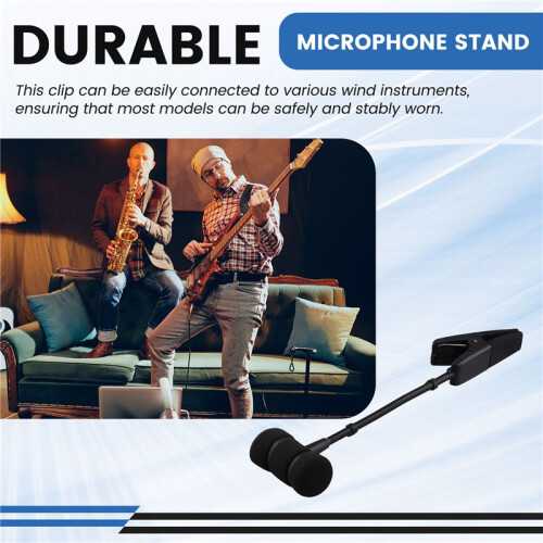 Saxophone Microphone Mount Instrument Shockproof Mount Saxophone Specific Microphone Universal Stand Clip 2