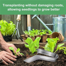 2 Pièces Pinces de Transplantation de Semis Enlever les Pinces Outil de Transplantation de Semis en Acier Inoxydable Plantes de Jardinage Semis