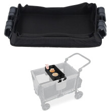Plateau à snacks portable Oxford avec porte-gobelets antidérapants pour poussette et chariot