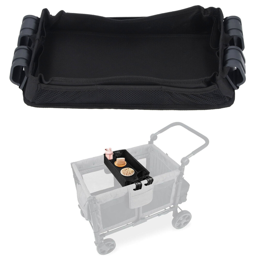 Portable Oxford Wagon Snack Tray Cup Holder for Strollers and Wagons
