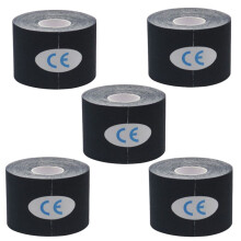 Black Self-Adhesive Bandage, Elastic Adhesive Bandage Wrapped with Sports Tape, Suitable for Wrists, Ankles, Knees