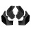 Car Mud Flaps for   4 LR4 Mudflaps  Guards  Mudguards 2