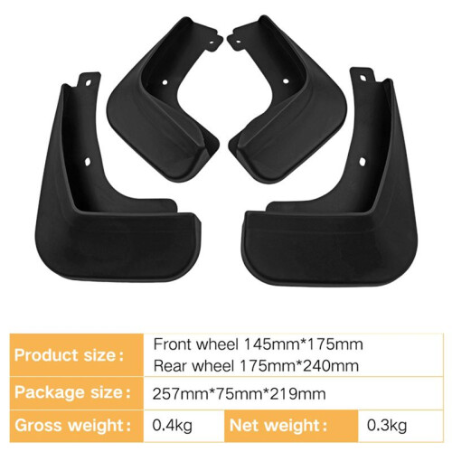 4 Pezzi Parafango Auto Paraspruzzi Paraspruzzi Parafango Parafango per  SouL Sport 2010-2013 Accessori Auto 2
