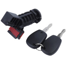 Zündschlosszylinder & 2 Schlüssel für Clio Dacia Logan Sandero 806016505R 80601-6505R