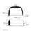 Fixed Chrome Bridge Tailpiece for Vintage Electric Guitar Replacement Tool and Cover 9