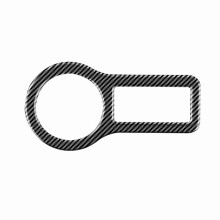 Car Engine Start Stop Cover Trim Accessories for SPACIA/SPACIA Custom MK04 Series RHD Carbon Fiber Pattern