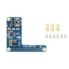 Waveshare PoE Power Expansion Board for Raspberry Pi 5 Ethernet 5V 5A Support 802.3af/At Network Standard Expansion Boards
