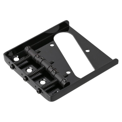 3 Sadel Askfat Bro Bakstycke för Telecaster Tele Elgitarr (Svart) 1