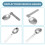 Folding Small Spoon Folding Tablespoon Portable Tableware Outdoor Camping Tableware Stainless Steel Portable Tableware 6