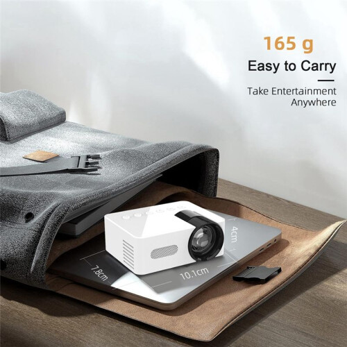 YT100 White  Home Projector Projector Portable  Home Theater Wireless Cell Phone Multi-Function Projector 2