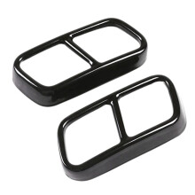 Rifinitura Decorativa per Copertura di Uscita del Tubo di Scarico Della Marmitta Nera per F01 Serie 7 730I 740I 750I 760I 2009-2014