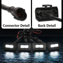 1 Satz LED-Frontgrillleuchten für Tacoma Raptor TRD Off Road Sport 2020 2021, Externe Grilllampe, WeißEs Licht