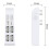For PS5 Slim 6-In-1 USB 2.0 HUB Data Transfer Extender USB Multi-Function Portable Splitter,White 6