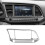 Soft Carbon Fiber for   2017 2018 2019 2020 Center Console Navigation Cover Trim Panel Frame Accessories 2