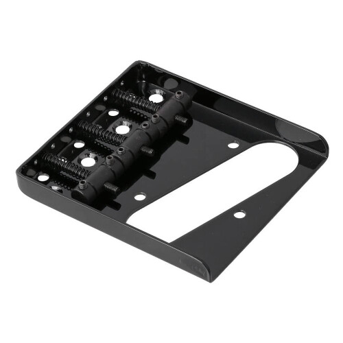 3 Sadel Askfat Bro Bakstycke för Telecaster Tele Elgitarr (Svart) 2