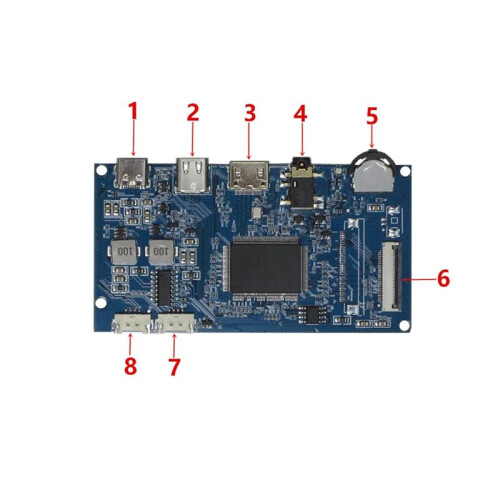 For EDP 30Pin TN IPS LCD Screen Display DIY Modification Type-C -Compatible Driver Control Board(1920x1080) 2