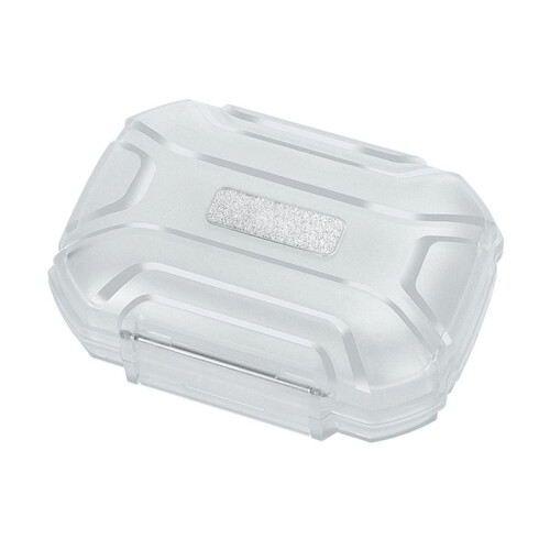 Earphone Storage Box Large Capacity Dustproof Waterproof Shockproof Earphone Box Transparent White