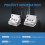 For  K1/MAX Radiator for 3D Printer Accessories Heat Sink 2pcs 6