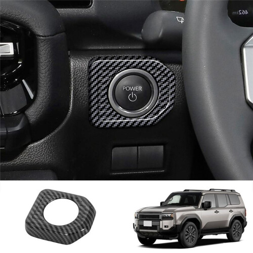 Car Engine Start Stop Ignition  Trim Frame for  Prado LC250 2024 Car Interior Accessories RHD,A