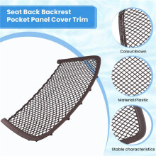 Car Front Net Backrest Panel Bag Mesh Pocket for R Class W251 ML W164 GL GLS GLE W166