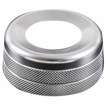 Car Central Control Volume Adjustment Knob Ring Cover for F-Pace XE XF 2015-2020(Silver)