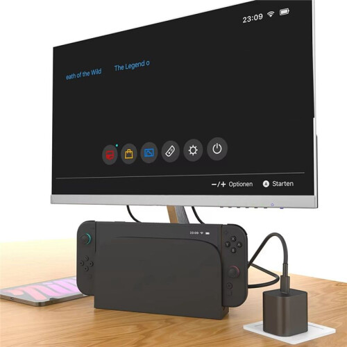 60W AC Charger Adapter Plug for  2 USB Type C 20V/3A Power Supply with USB-C Charging Cable Support TV Mode (US) 2