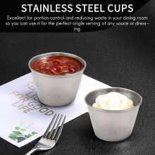 20 Pack Rostfreier Stahl SoßEn Becher,Dippen SoßEn Becher,Individuelle GewüRz Becher, Portion Becher für Jedes SoßEn-Dippen