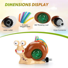 Cartoon Snail Water Sprinkler Summer Garden Lawns Water Toys Sprays Water Toys for Summer Backyard Lawn Pool Party Fun