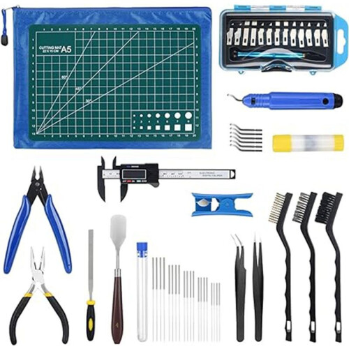 3D Printer Accessory 55 Piece Set,Kit for 3D Printer Cleaning and Polishing 1