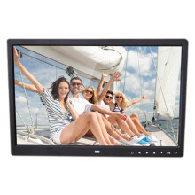 17-Tums TFT-LCD HD Digital Fotoramupplösning 1440x900 250Cdm2 Bildspelsklocka Remote Desktop Movie Player (US-Kontakt)