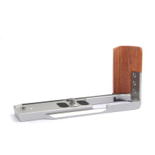 Quick Release L Plate Wooden Side Handle Bracket Handgrip for  ZFC Digital Camera Tripod Accessories Silver