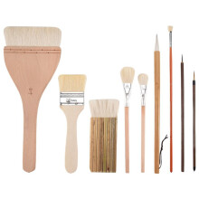 9 PeçAs PincéIs de Pintura Definir Diferentes Formas Escovas de Esmalte para Cerâmica Aquarela AcríLica Cerâmica para Pintura Artistas Rock