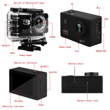 SJ9000 Wifi 4K 1080P Ultra HD Sports Action Camera DVR Cam Camcorder Waterproof Sports Camera Wireless Camera H16-6S