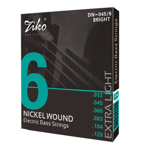 ZIKO DN-045 6 Strings Bass Electric Guitar Strings Carbon Steel Hexagonal Alloy Beginner Professional Practice Strings
