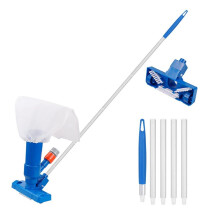 Swimming Pool Vacuum Cleaner Swimming Pond Fountain Vacuum Disinfect Tool with 5 Section Pole Pond Vacuum Cleaner