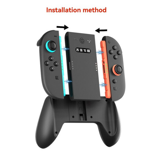 Charging Grip for  2 for   2 Controller Holder Handle Detachable Display Power Left and Right Handle 1
