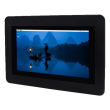 7inch Capacitive Touch Display, 1024x600 Pixels, IPS Panel, Optical Bonding Toughened Glass Panel, Point Touch